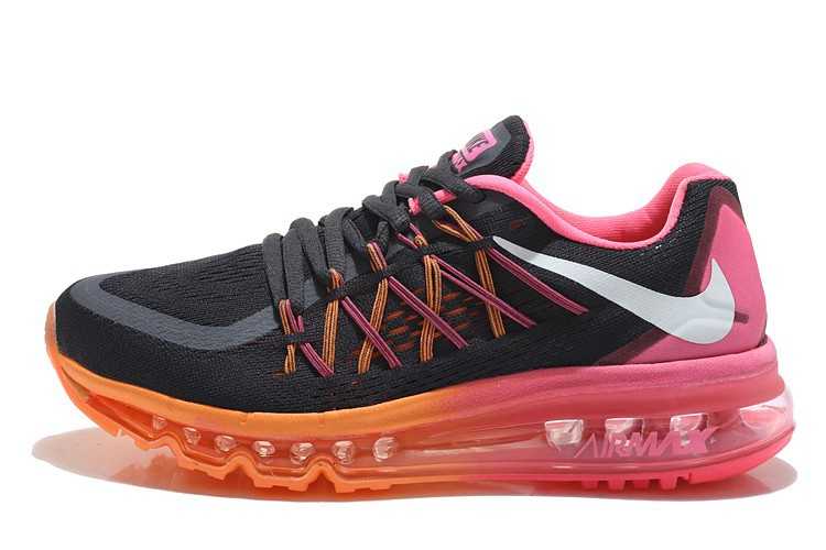 nike air max 2015 femme magasin concurrence des prix basket noir orange rose le dernier
